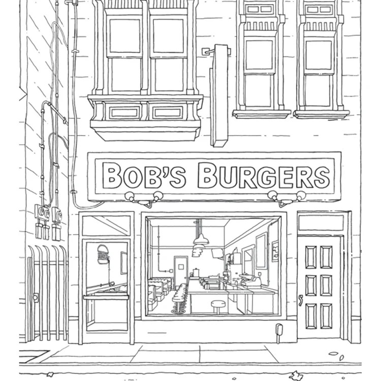 Bobs Burgers Coloring Book A Creative Venture