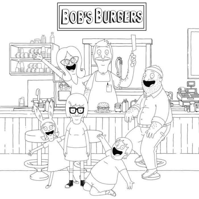 Bob's burgers coloring book